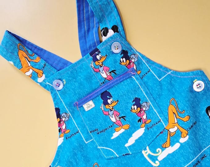 1Y 053 - Vintage Woody Woodpecker  Cotton overalls