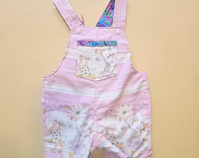 3M 024- Reversible baby Overalls - vintage cotton remnants