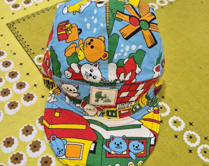 M 193 Cap Vintage Trains Cotton