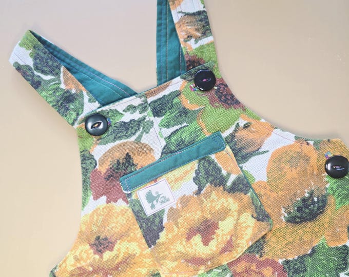 1Y 091 Vintage Cotton/linen Overalls