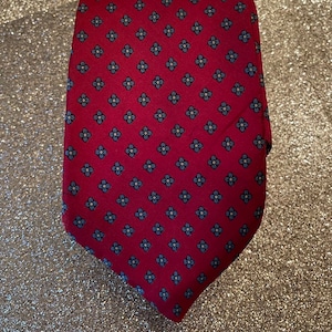 Vintage Liberty of London Red Silk Tie