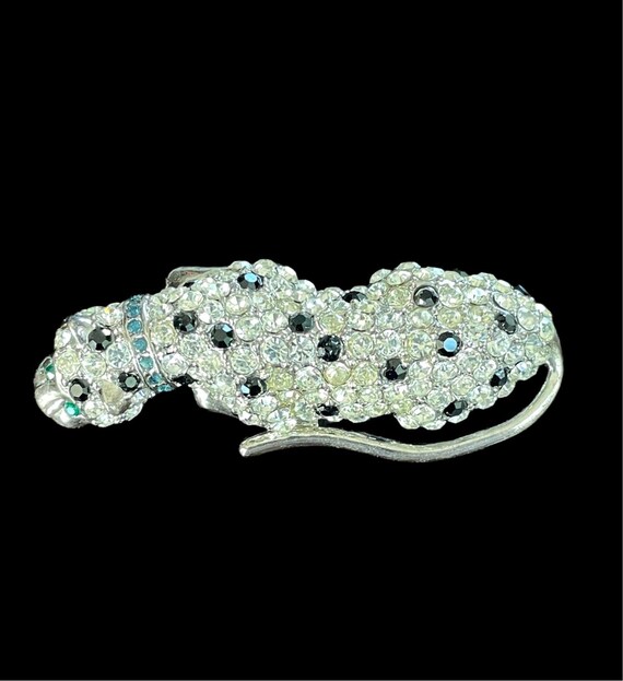 Vintage Rhinestone Leopard by KJL for Avon - image 2