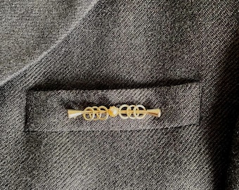 Spilla vintage con centro in perla