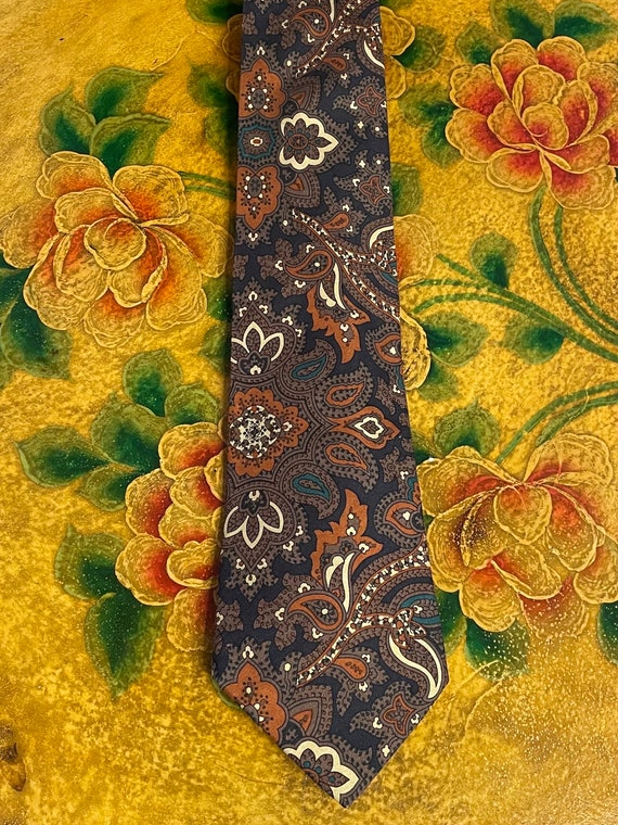 Vintage LIBERTY of LONDON Fall Silk Tie - image 1