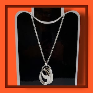 Vintage Trifari Silber Anhänger/Kette