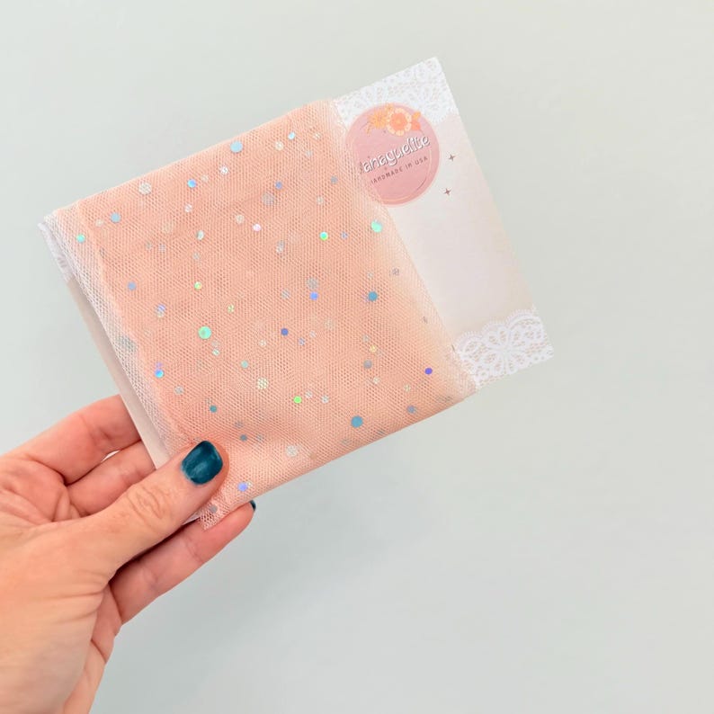 Calcetines transparentes con estrellas de confeti, calcetines de tul para niñas pequeñas y niñas, accesorios para fiestas de bailarinas imagen 11
