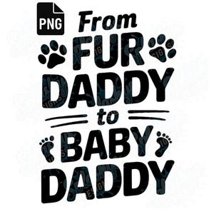 Diseño de sublimación de papá peludo PNG / Regalo divertido para amantes de las mascotas / Camiseta de perro para el Día del Padre PNG / Descarga digital para camisetas, tazas y vasos