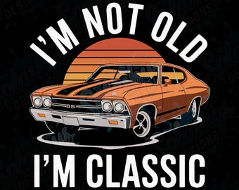 Vintage Muscle Car Png- Vintage Muscle Car Digital Download, Retro Car Lover Sublimation Design, Classic Car Clipart, Funny Auto Mechanic