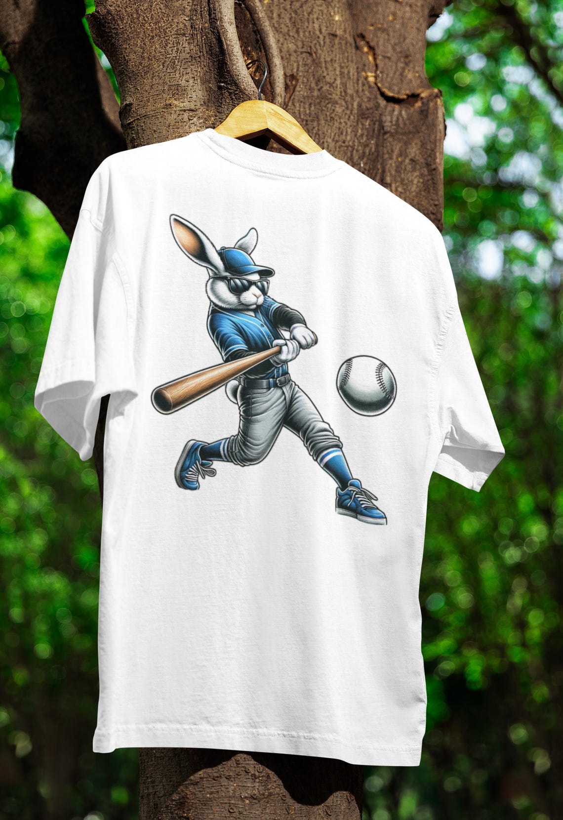 Cool Baseball Bunny PNG Clipart Sublimation Sports Rabbit Hitting Ball ...