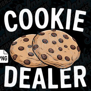 Chocolate Chip Cookie PNG | Cute Cookie Clipart with Transparent Background | Bakery Sublimation Design | Sweet Dessert Digital Download