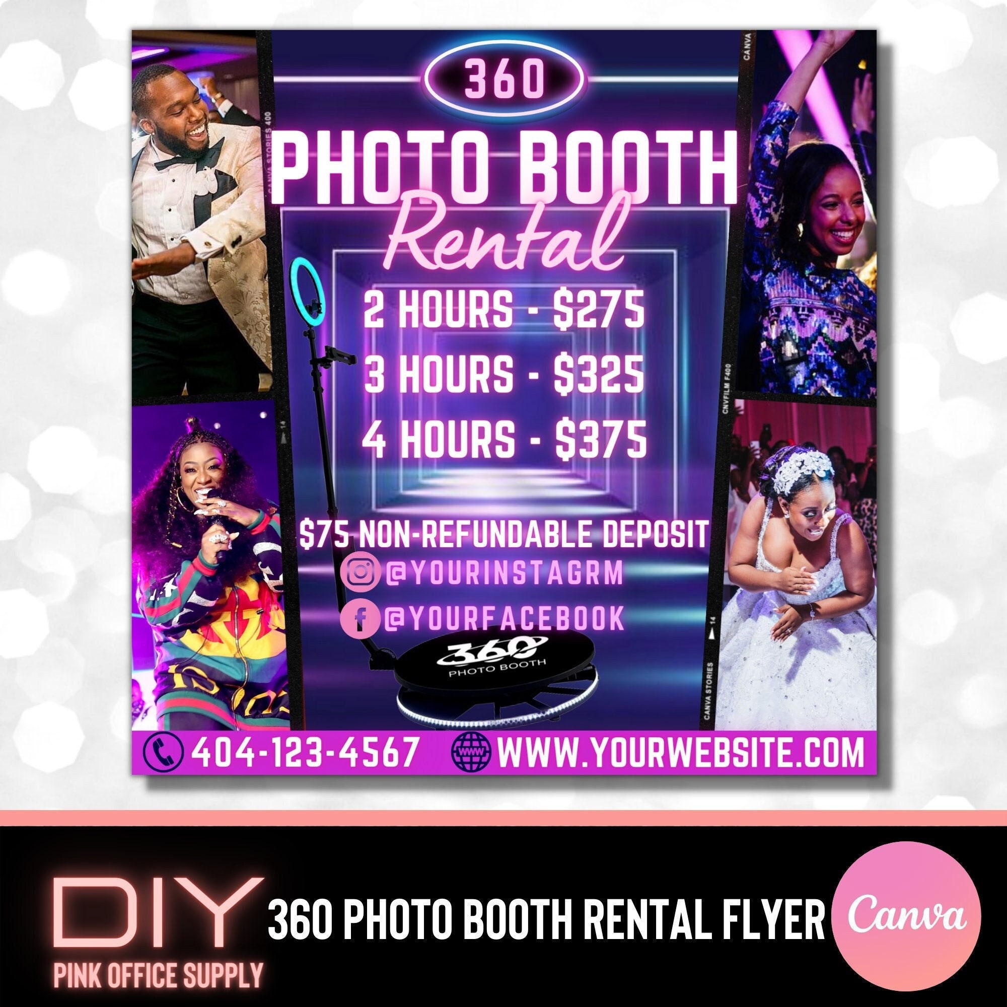 360 Photo Booth Photo Booth Template Photo Booth Flyer 51 OFF