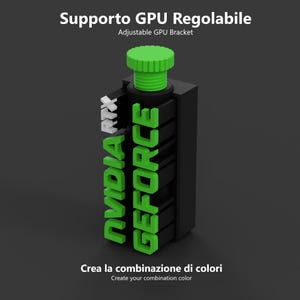 Soporte ajustable para GPU Tarjeta de video NVIDIA GeForce RTX / Soporte ajustable para tarjeta de video