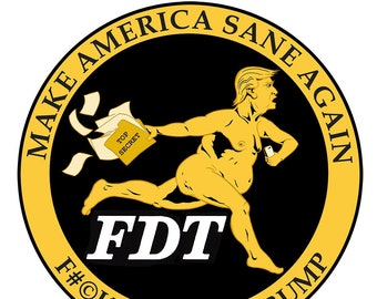 FDT Logo - F**k Donald Trump - High Quality Vinyl Sticker