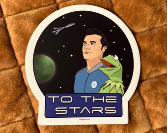 The Orville – Captain Ed Mercer & Kermit - High Quality Vinyl Sticker