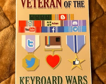 Veteran of the Keyboard Wars - Vinyl Sticker