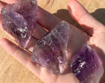 Raw Amethyst Crystal: Natural Rough Stone, Third Eye Chakra