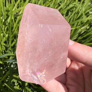 Rose Quartz Freeform Crystal: Heart Chakra Stone from Madagascar