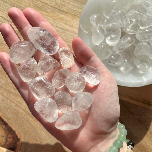 Clear Quartz Tumble - Tumbled Clear Quartz - Tumbled Crystal