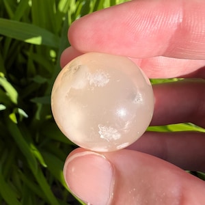 Flower Agate Sphere - Flower Agate Crystal - Crystal Sphere - Heart Chakra & Root Chakra