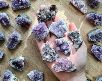 Mini Amethyst Cluster: Raw Crystal Geode, Third Eye Chakra