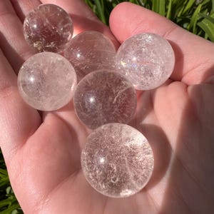 Clear Quartz Sphere - Small Clear Quartz Sphere - Crystal Ball - Crown Chakra