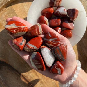 Red Jasper Tumble: Sacral & Root Chakra Crystal