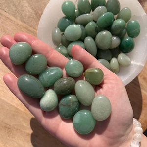 Green Aventurine Tumble - Tumbled Green Aventurine - Green Aventurine Crystal - Crystal Tumbles - Heart Chakra