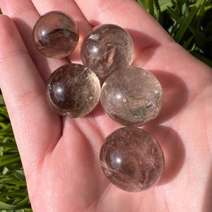 Smoky Quartz Sphere - Small Smoky Quartz Sphere -  Crystal Sphere - Root Chakra