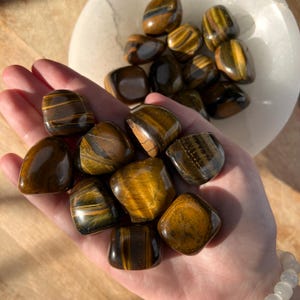 Tigers Eye Tumble: Yellow Crystal for Solar Plexus Chakra