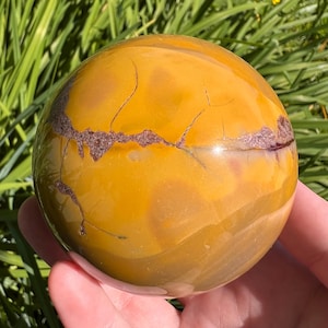 Mookaite Sphere - Mookaite Jasper Sphere - Mookaite Crystal - Mookaite Jasper Crystal Sphere - Solar Plexus Chakra & Root Chakra