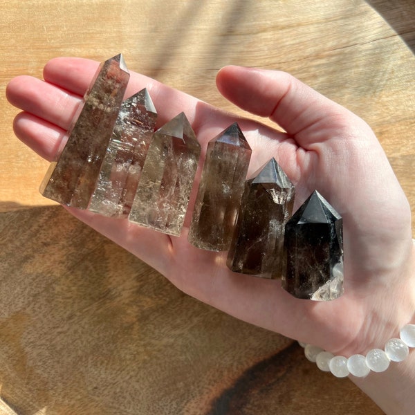 Smoky Quartz Tower - Small Smoky Quartz Generator - You Choose