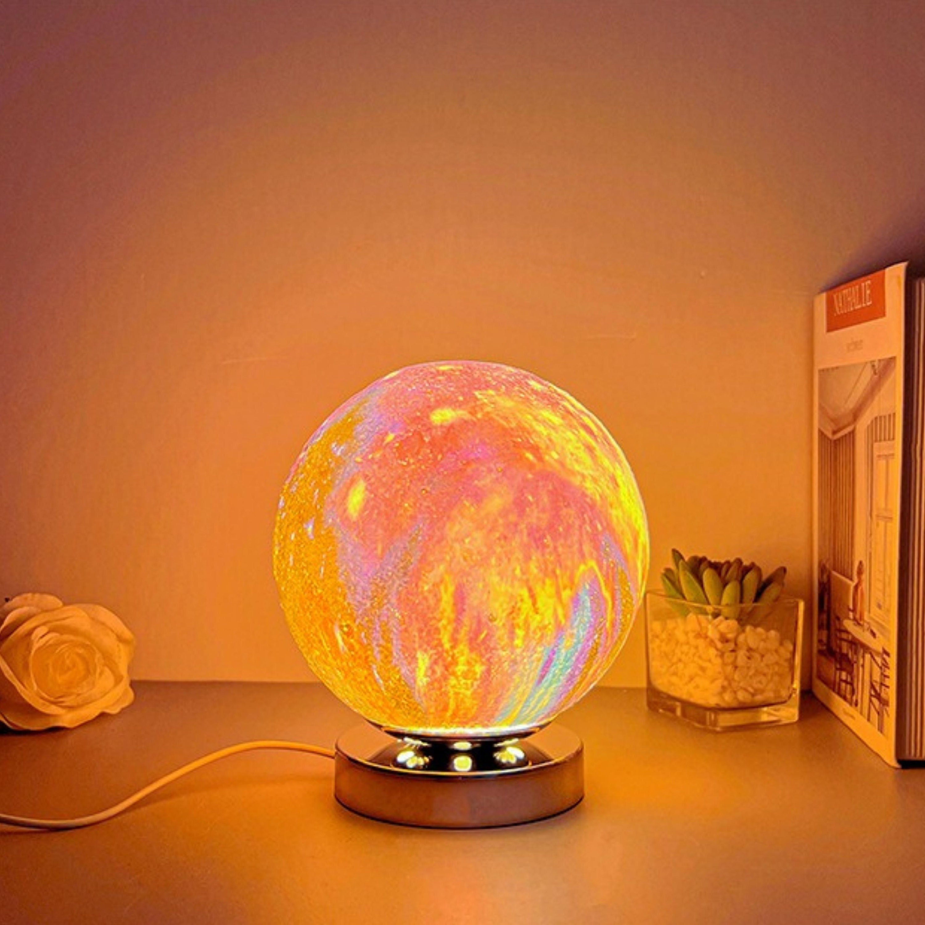 Enchanted Lunar Lamp Hanging Memorial Led Round Moon Ball Night Light