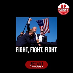 Trump Fight 2024 President Png Image, MAGA Trump Rally 2024 Png, Trump PNG Cricut Sublimation Print, Assassination Trump, High Quality Png