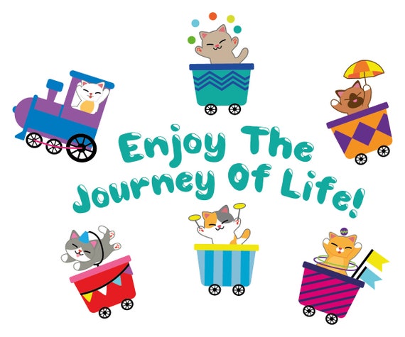 Enjoy the Journey of Life Quotation With Cute Cartoon - Etsy Enjoy the Journey of Life Quotation With Cute Cartoon - Etsy
