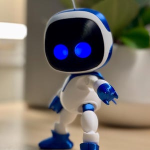 Illuminated Astro Bot  Collectable Figurine Astro's Playroom Inspired 3D print Articulated Robot |