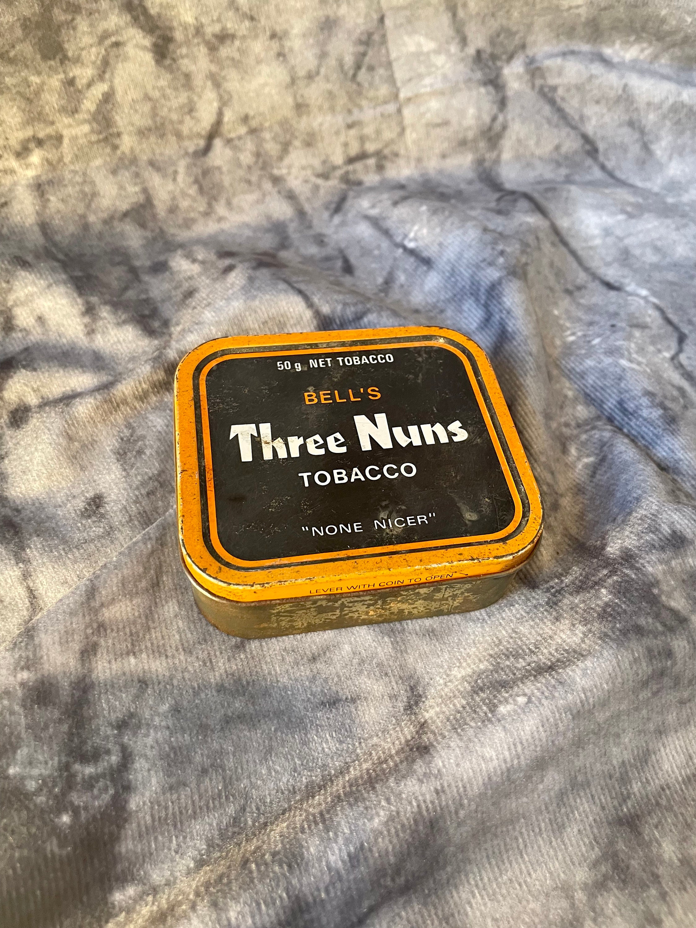 Vintage Three Nuns Tobacco Tin - Bell's Smoker Case, Made in England