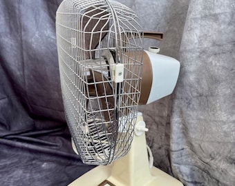 Vintage Desk Fan Rare Find early 70s Xpelair-taurus Retro Room Fan Classic Art Deco Modernist Fan