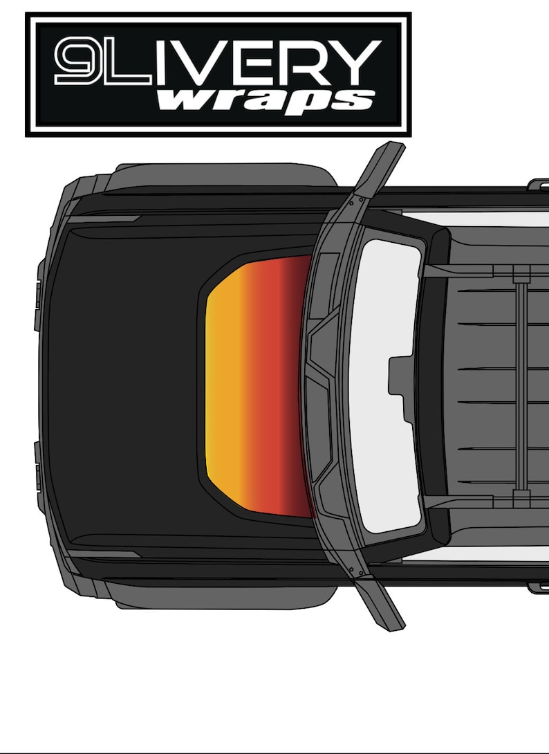 Retro Style Side Panel Protection Strip and Hood Glare Reduction Cowl Fits 2 Door and 4 Door Sunset and Vaporwave for Ford Bronco image 9