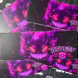 Ghost Monster Sticker - Evil Ghost Type Style Slap Sticker - Vinyl Decal for Laptop, Car, Skatedeck, and more!