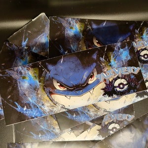 Water Monster Sticker - Water Type Style Slap Sticker - Vinyl Decal for Laptop, Car, Skatedeck, and more!