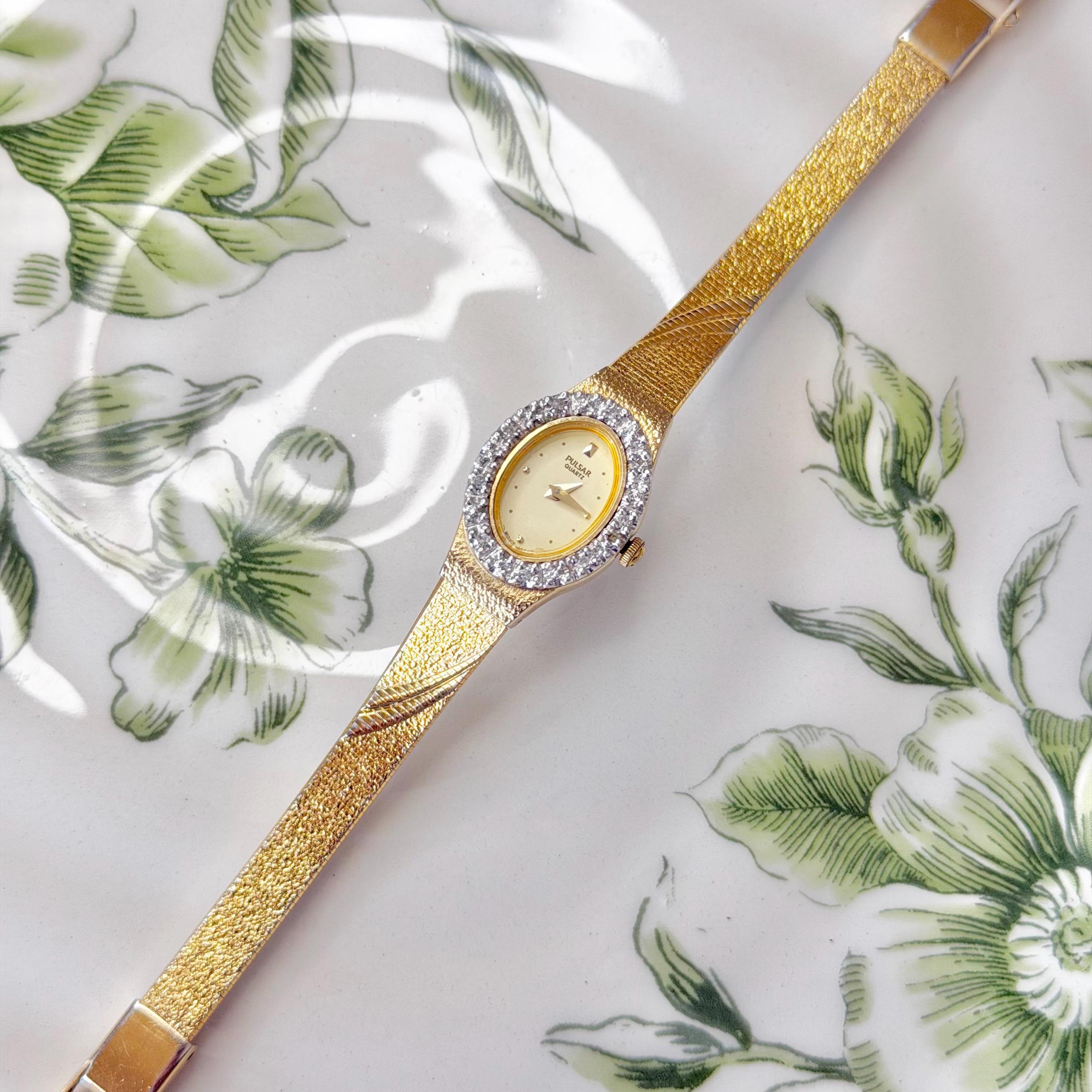 Pulsar Ladies Gold Tone Dress Watch‎ White Dial V811-X061 Japan Movt Pulsar Ladies Vintage Gold Tone Quartz Dress Watch V811-X054  main image 2