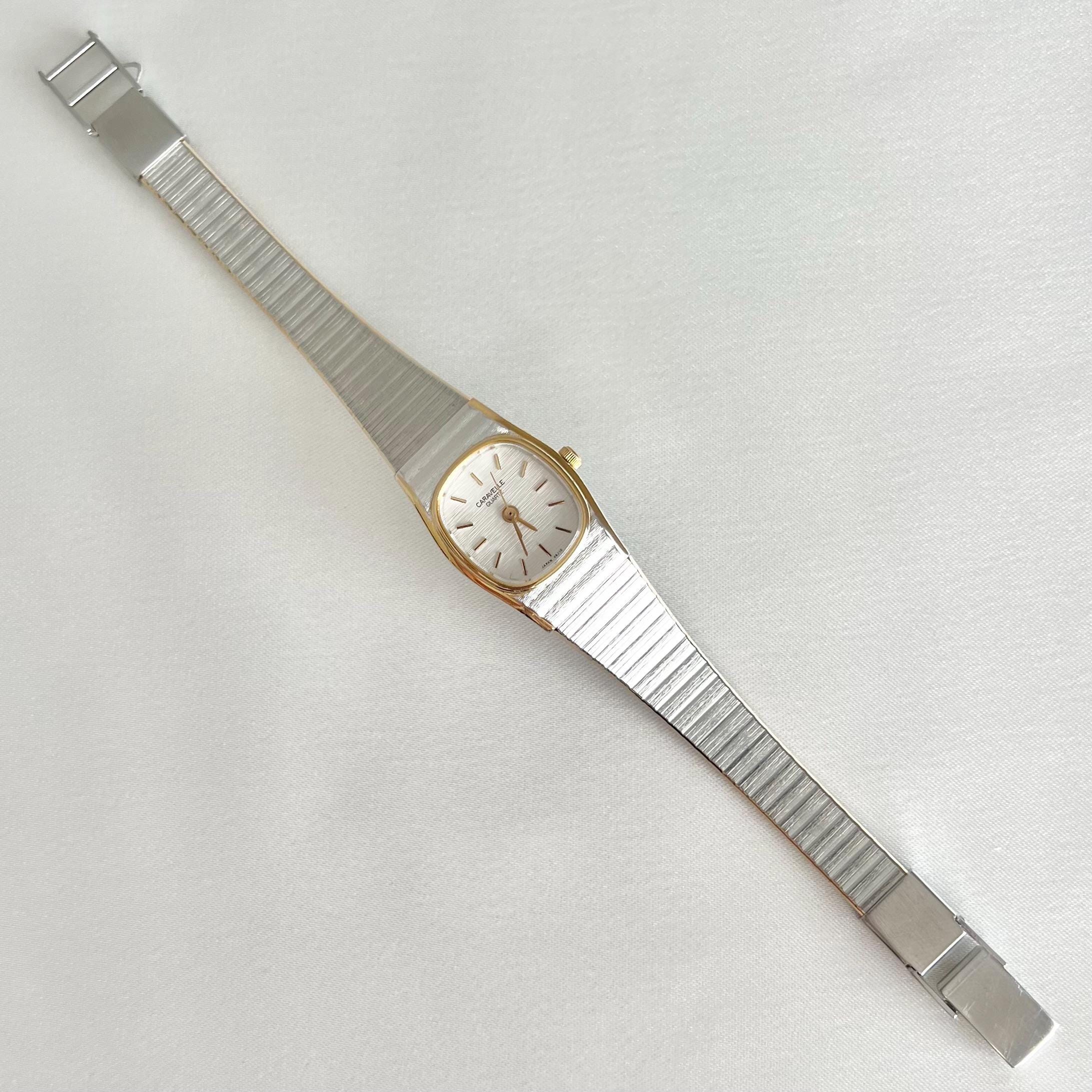Vintage Caravelle Watch Women | Two-tone Crystal Dress Watch  display picture 1