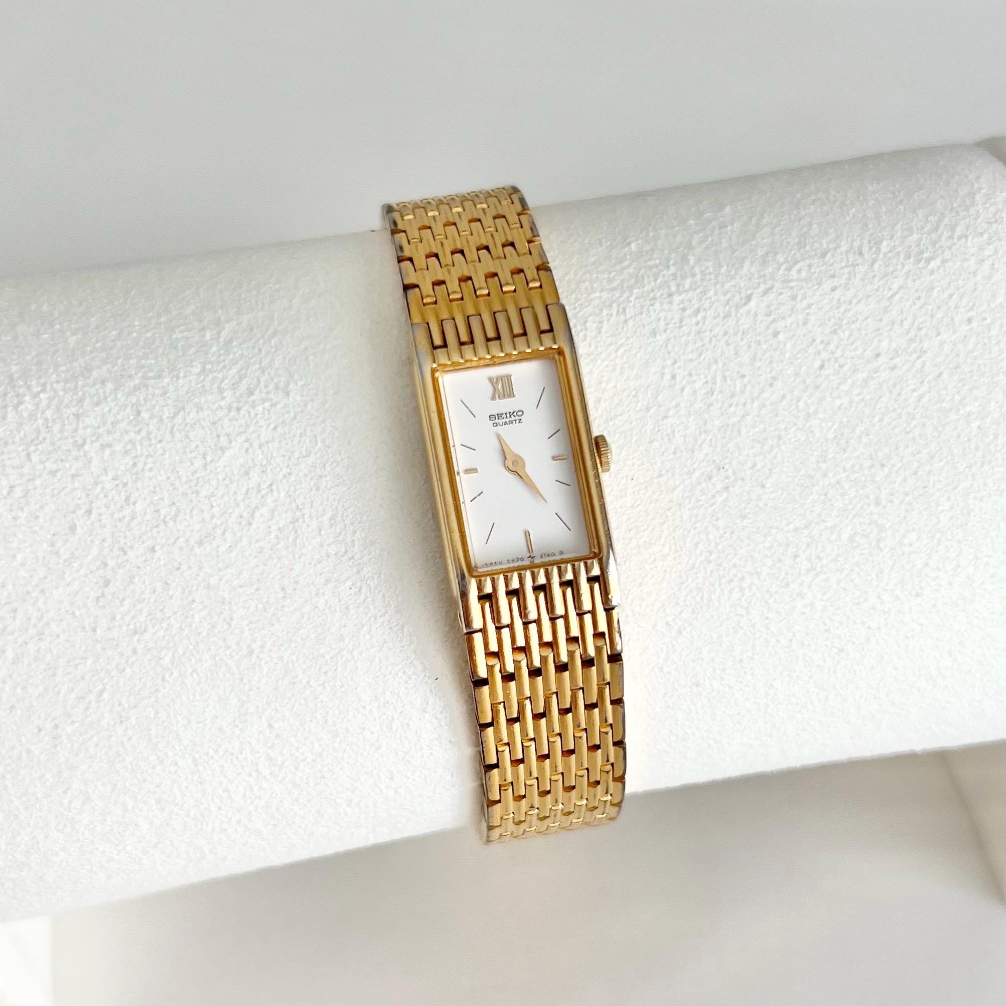 SEIKO VINTAGE クォーツ 金 ゴールド スモセコ 腕時計 レディース 稼働品レア】SEIKO レディース腕時計 クォーツ ゴールドカラー