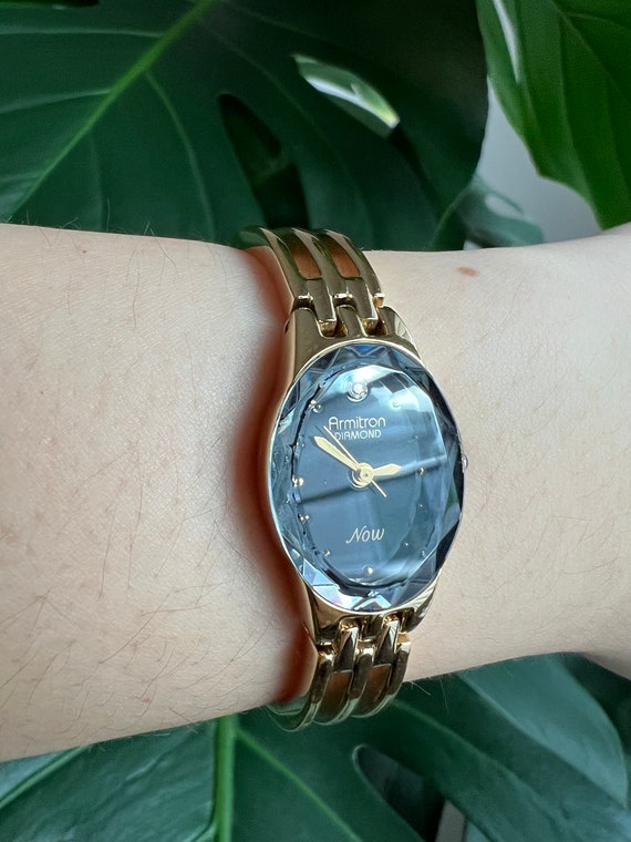Vintage Armitron Diamond Dainty Women’s Watch | B… - image 3