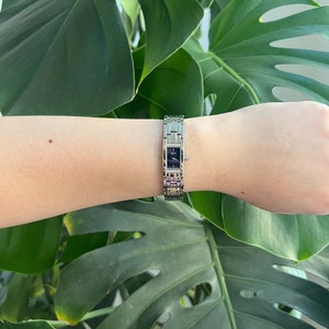Vintage Citizen Elegance Usg Watch | Blue Dial | Crystal Bezel | Silver Tone