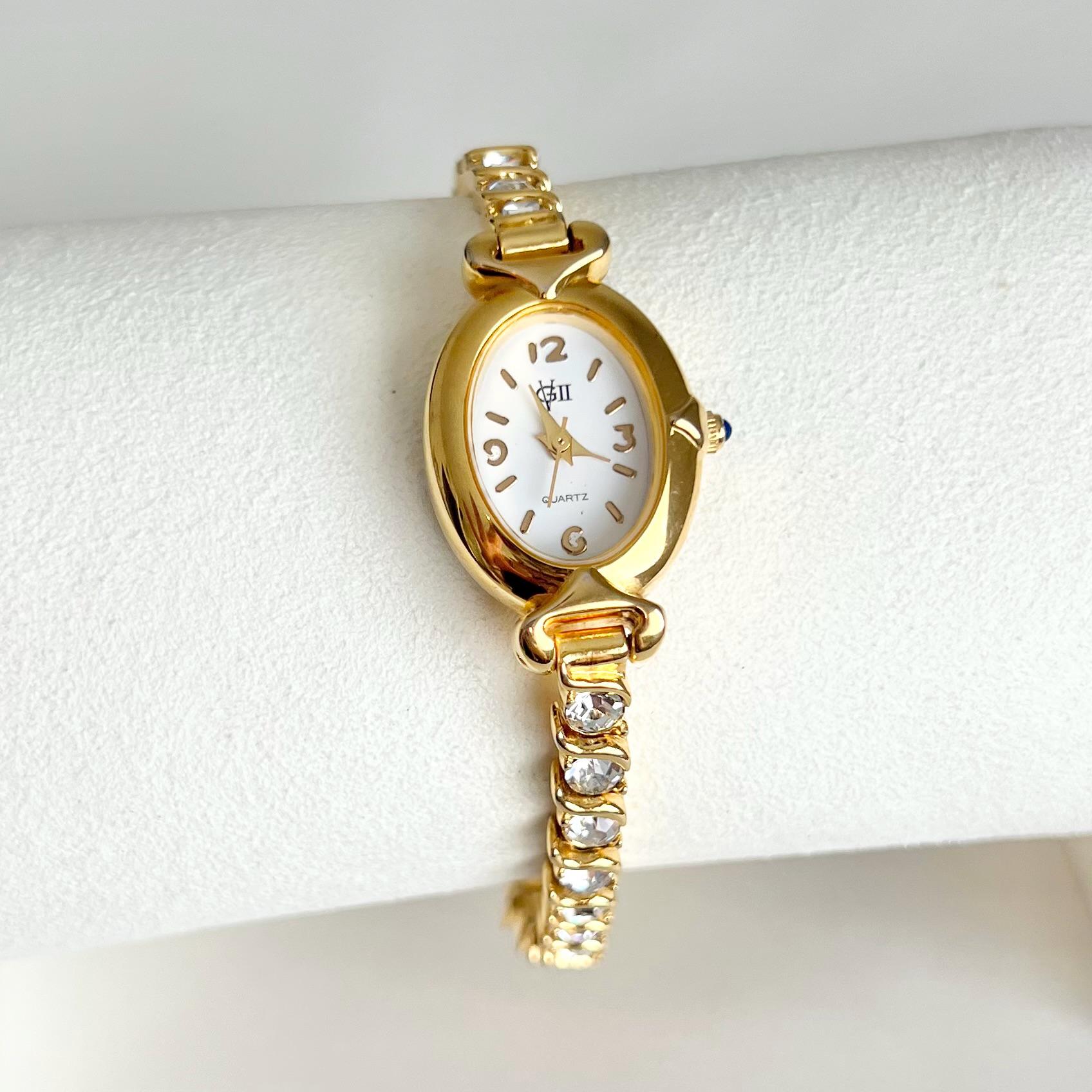 Vintage Quartz Women\'s Tennis Wrist Watch Moving Tennis Ball Vintage Rotating Tennis Ball Watch Women 24mm Gold Tone  main image 3