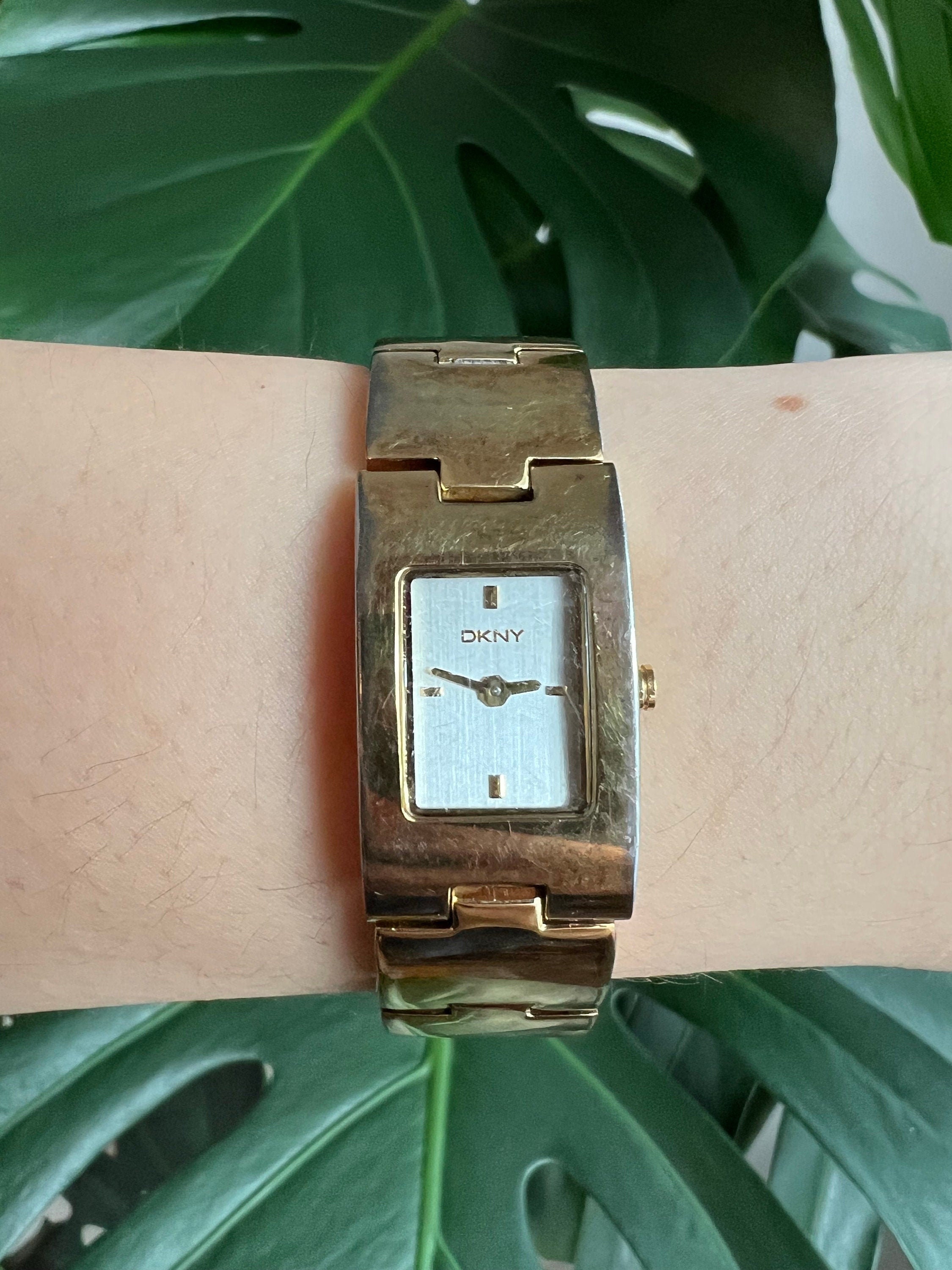 VTG DKNY Gold-Tone Stretch Watch Vintage Dkny Women main image 2