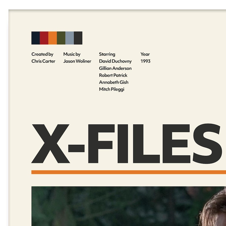 X-files TV Show Poster | Minimalist | Midcentury Poster | Wall Art ...