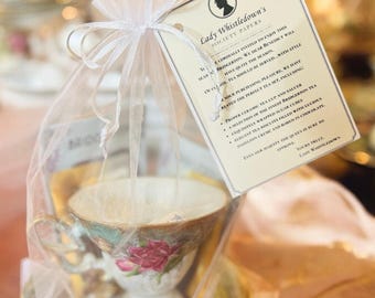 Bridgerton Inspired Proper Cuppa Tea Package Vintage Tea Cup Saucer