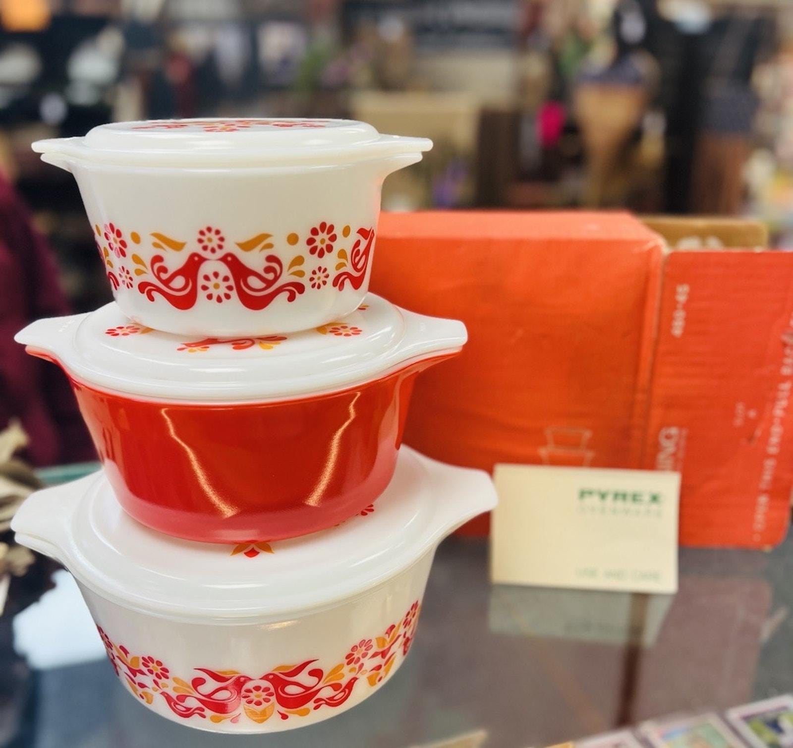 【良品】PYREX 　シンデレラキャセロール3点セット 473 474 475 Pyrex 473 474 475 - Etsy